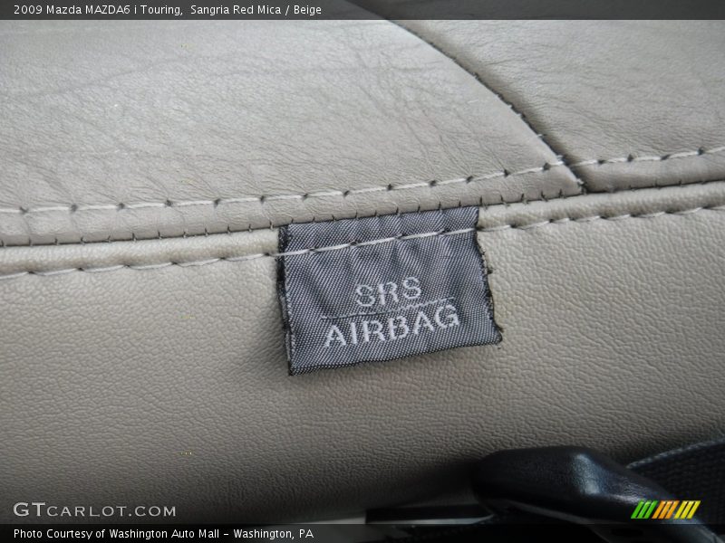 Sangria Red Mica / Beige 2009 Mazda MAZDA6 i Touring