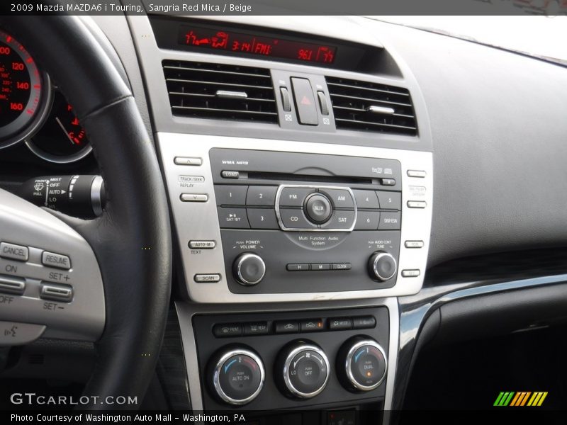 Sangria Red Mica / Beige 2009 Mazda MAZDA6 i Touring