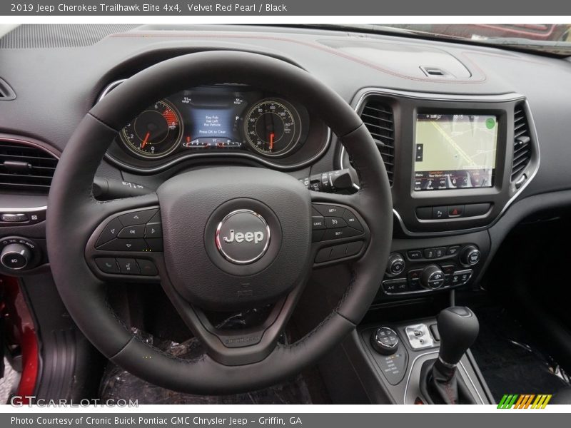 Velvet Red Pearl / Black 2019 Jeep Cherokee Trailhawk Elite 4x4