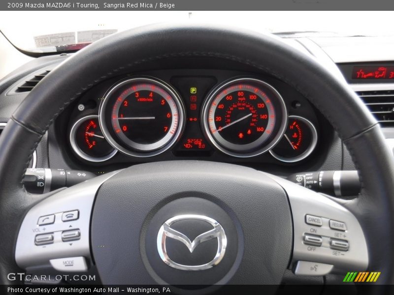 Sangria Red Mica / Beige 2009 Mazda MAZDA6 i Touring