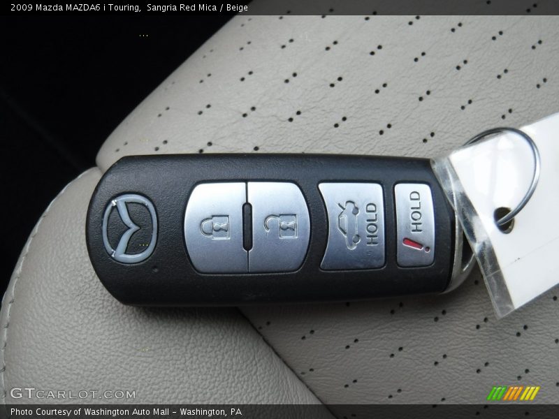 Sangria Red Mica / Beige 2009 Mazda MAZDA6 i Touring