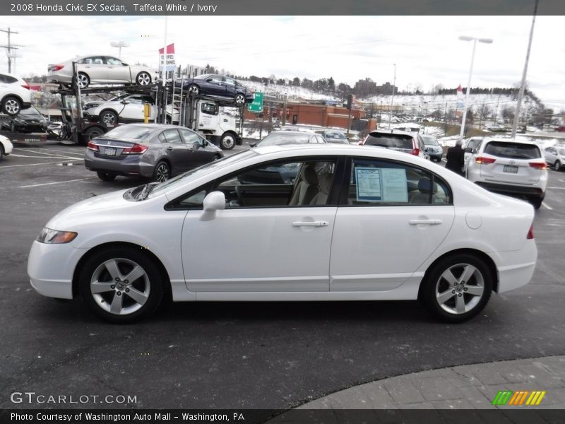 Taffeta White / Ivory 2008 Honda Civic EX Sedan