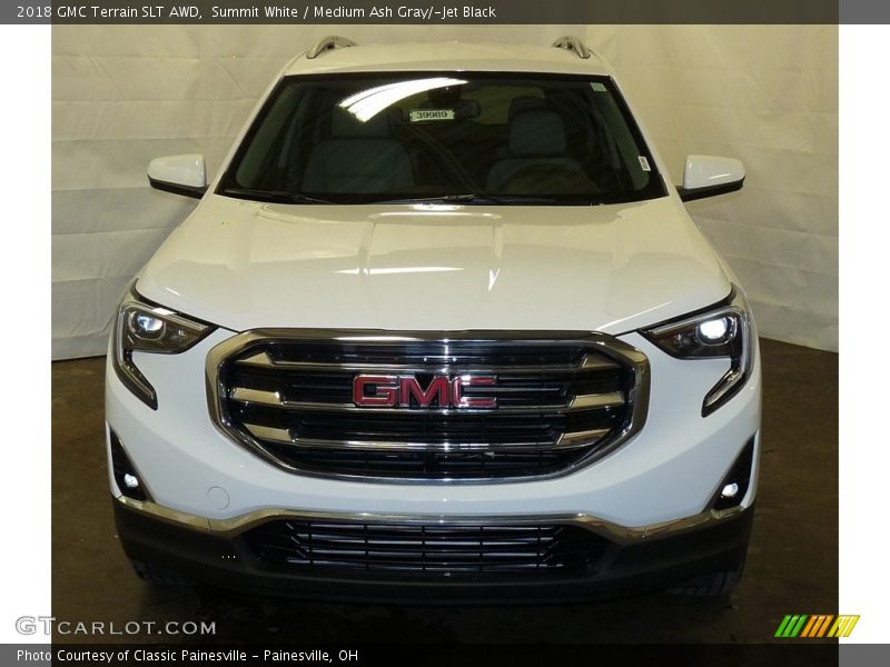 Summit White / Medium Ash Gray/­Jet Black 2018 GMC Terrain SLT AWD