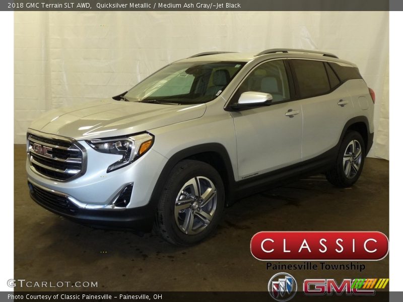 Quicksilver Metallic / Medium Ash Gray/­Jet Black 2018 GMC Terrain SLT AWD