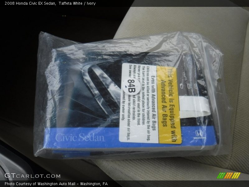 Taffeta White / Ivory 2008 Honda Civic EX Sedan