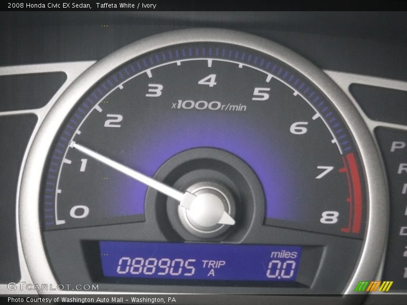 Taffeta White / Ivory 2008 Honda Civic EX Sedan