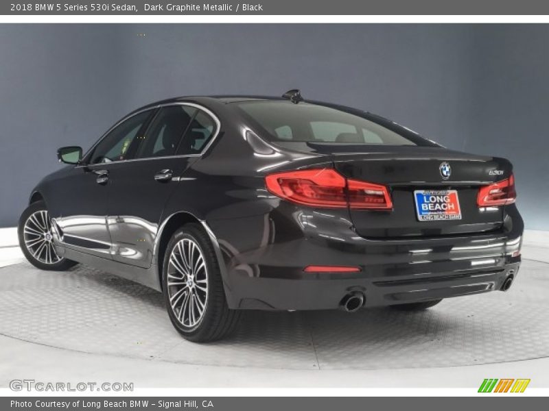 Dark Graphite Metallic / Black 2018 BMW 5 Series 530i Sedan