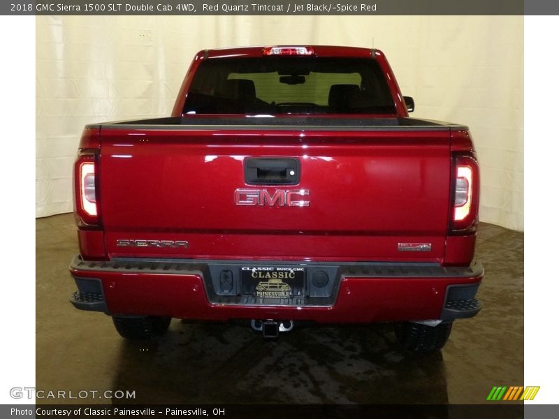 Red Quartz Tintcoat / Jet Black/­Spice Red 2018 GMC Sierra 1500 SLT Double Cab 4WD