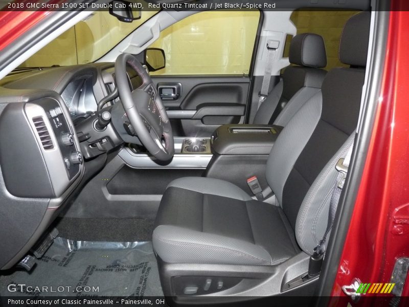 Red Quartz Tintcoat / Jet Black/­Spice Red 2018 GMC Sierra 1500 SLT Double Cab 4WD