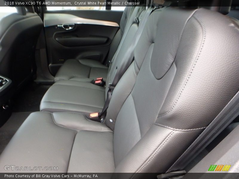 Crystal White Pearl Metallic / Charcoal 2018 Volvo XC90 T6 AWD Momentum