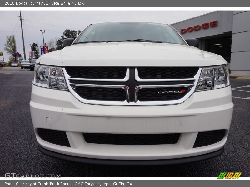 Vice White / Black 2018 Dodge Journey SE