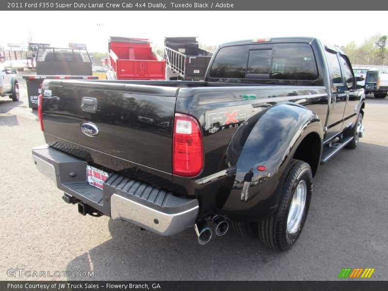 Tuxedo Black / Adobe 2011 Ford F350 Super Duty Lariat Crew Cab 4x4 Dually