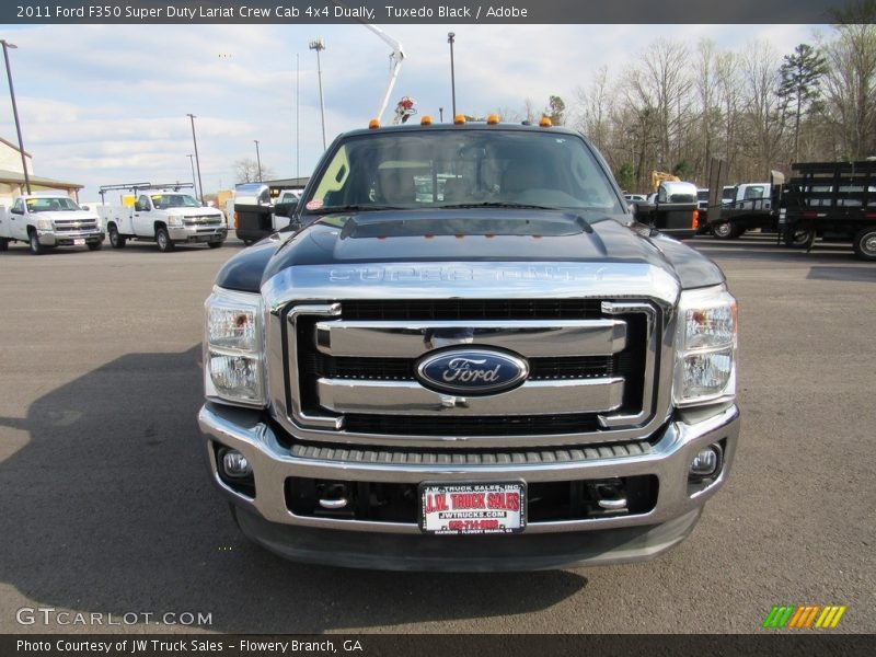 Tuxedo Black / Adobe 2011 Ford F350 Super Duty Lariat Crew Cab 4x4 Dually