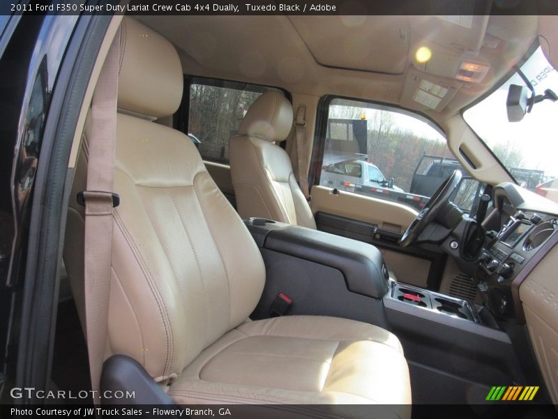 Tuxedo Black / Adobe 2011 Ford F350 Super Duty Lariat Crew Cab 4x4 Dually