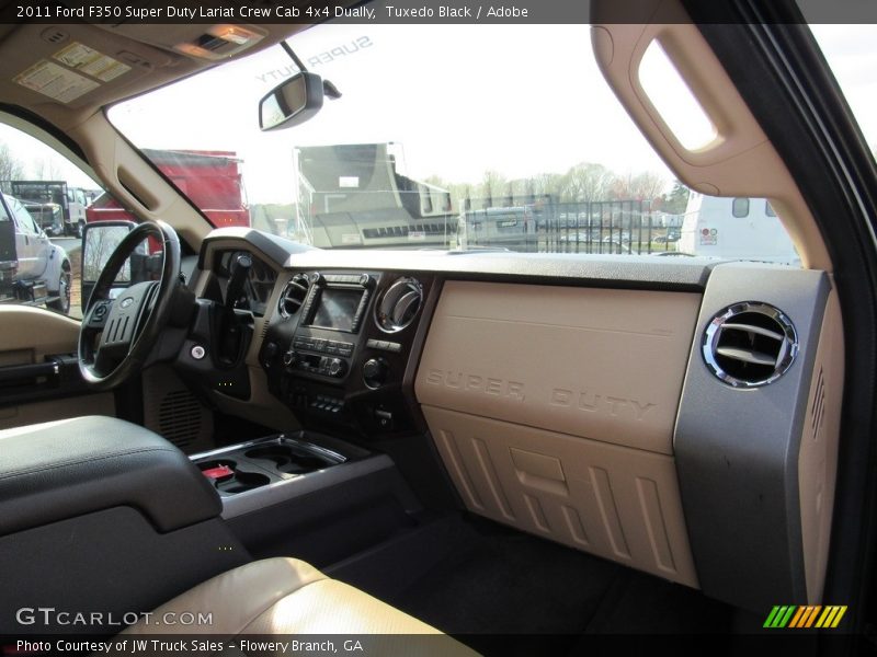 Tuxedo Black / Adobe 2011 Ford F350 Super Duty Lariat Crew Cab 4x4 Dually