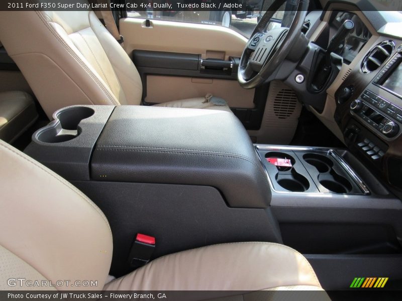 Tuxedo Black / Adobe 2011 Ford F350 Super Duty Lariat Crew Cab 4x4 Dually