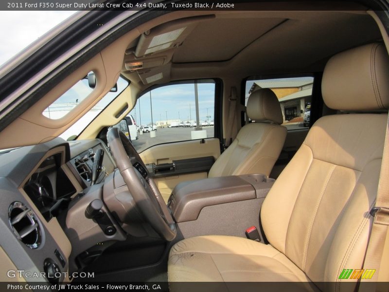 Tuxedo Black / Adobe 2011 Ford F350 Super Duty Lariat Crew Cab 4x4 Dually