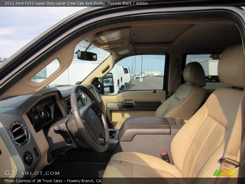 Tuxedo Black / Adobe 2011 Ford F350 Super Duty Lariat Crew Cab 4x4 Dually