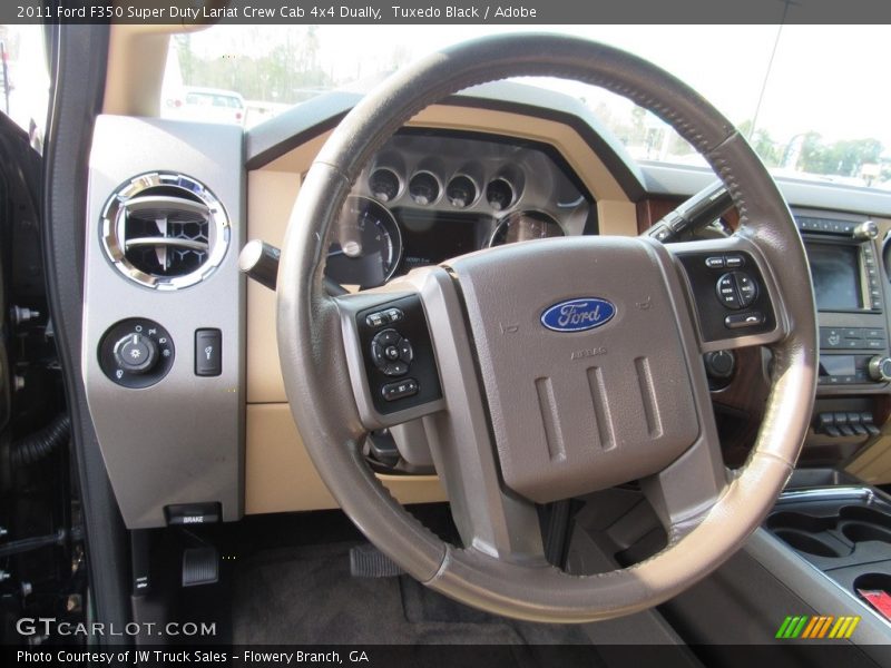 Tuxedo Black / Adobe 2011 Ford F350 Super Duty Lariat Crew Cab 4x4 Dually