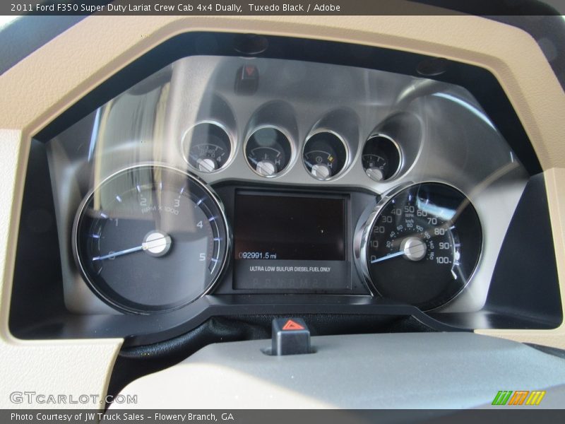 Tuxedo Black / Adobe 2011 Ford F350 Super Duty Lariat Crew Cab 4x4 Dually