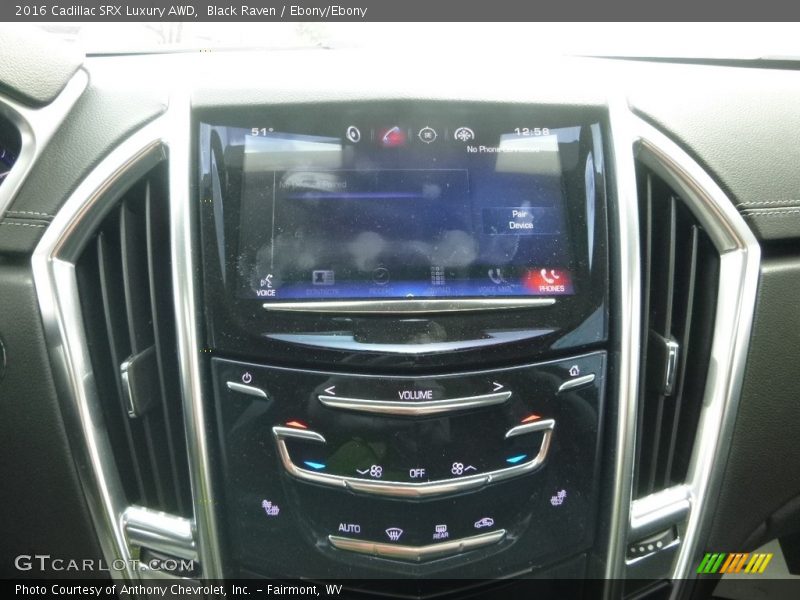 Black Raven / Ebony/Ebony 2016 Cadillac SRX Luxury AWD