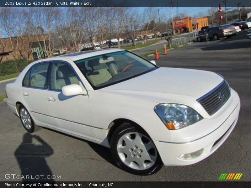 Crystal White / Ecru 2003 Lexus LS 430 Sedan