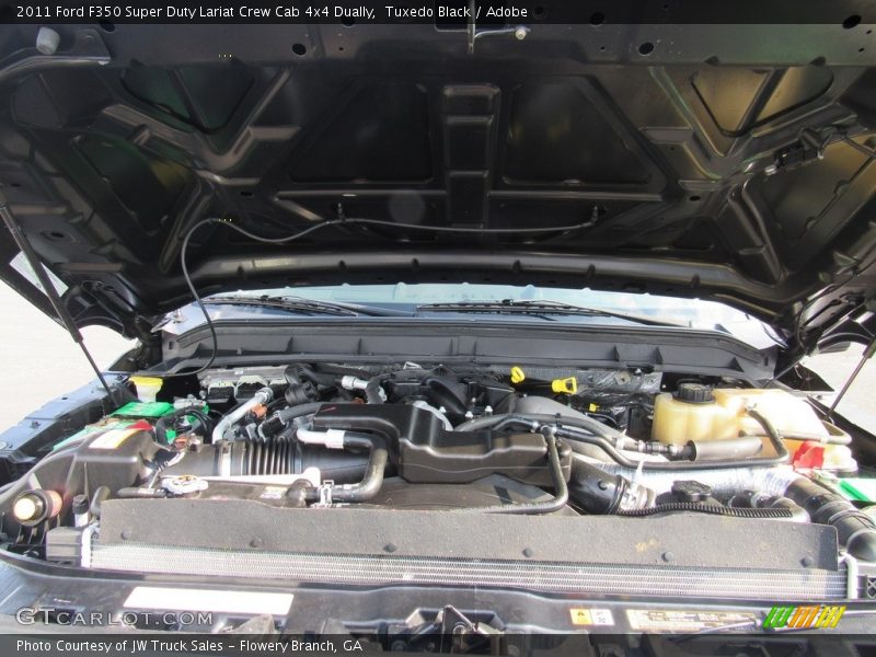 Tuxedo Black / Adobe 2011 Ford F350 Super Duty Lariat Crew Cab 4x4 Dually