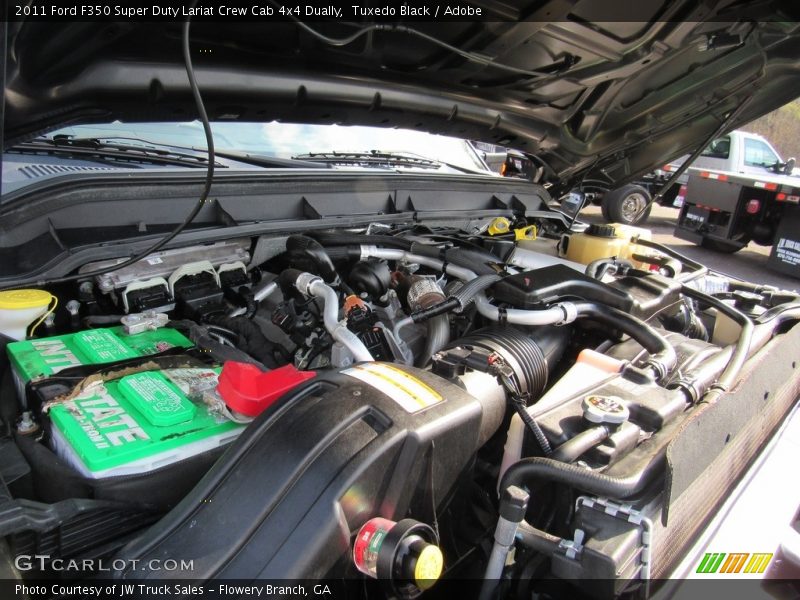 Tuxedo Black / Adobe 2011 Ford F350 Super Duty Lariat Crew Cab 4x4 Dually