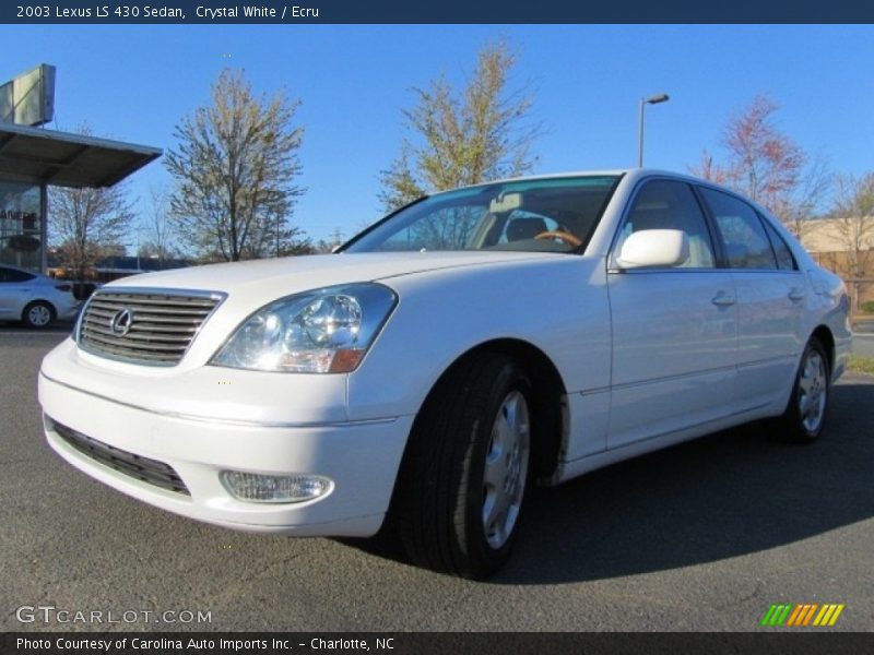 Crystal White / Ecru 2003 Lexus LS 430 Sedan