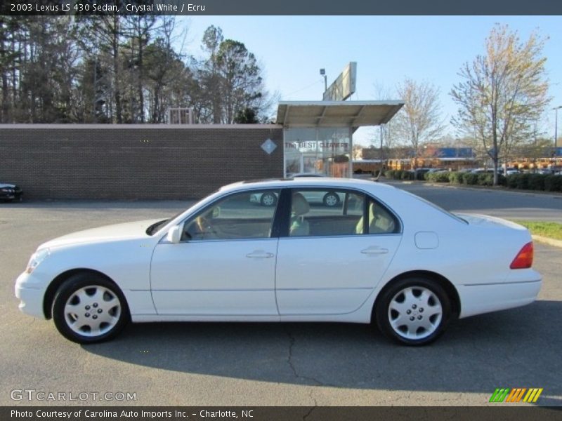 Crystal White / Ecru 2003 Lexus LS 430 Sedan