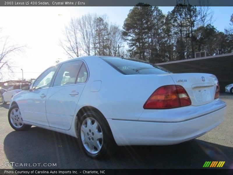Crystal White / Ecru 2003 Lexus LS 430 Sedan