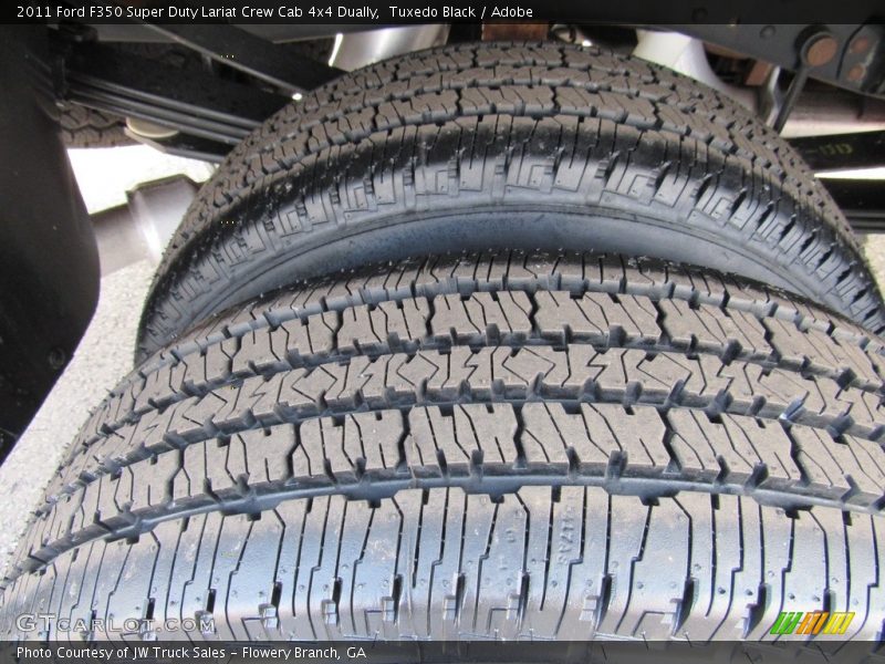 Tuxedo Black / Adobe 2011 Ford F350 Super Duty Lariat Crew Cab 4x4 Dually