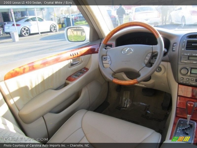 Crystal White / Ecru 2003 Lexus LS 430 Sedan
