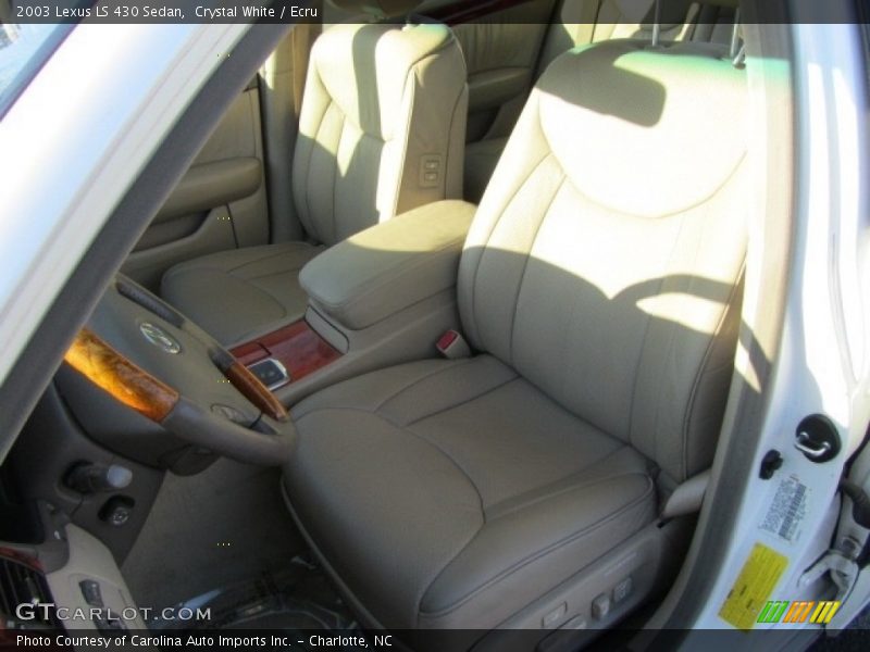 Crystal White / Ecru 2003 Lexus LS 430 Sedan