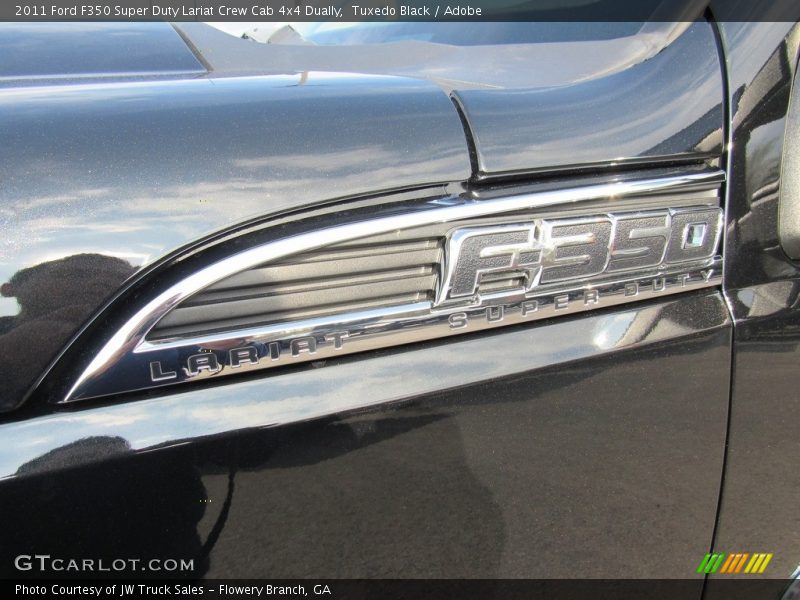 Tuxedo Black / Adobe 2011 Ford F350 Super Duty Lariat Crew Cab 4x4 Dually