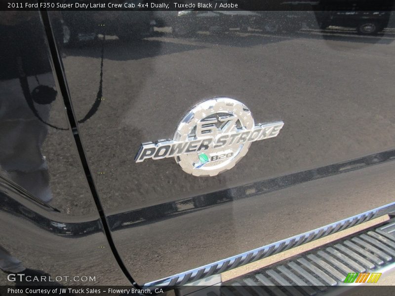 Tuxedo Black / Adobe 2011 Ford F350 Super Duty Lariat Crew Cab 4x4 Dually
