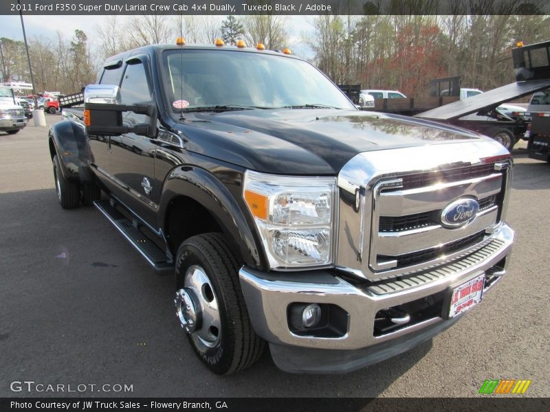 Tuxedo Black / Adobe 2011 Ford F350 Super Duty Lariat Crew Cab 4x4 Dually