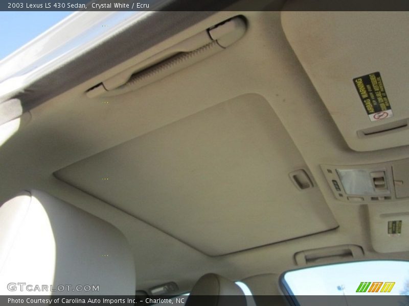 Crystal White / Ecru 2003 Lexus LS 430 Sedan