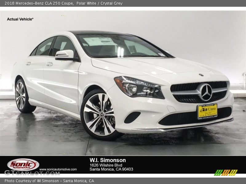 Polar White / Crystal Grey 2018 Mercedes-Benz CLA 250 Coupe
