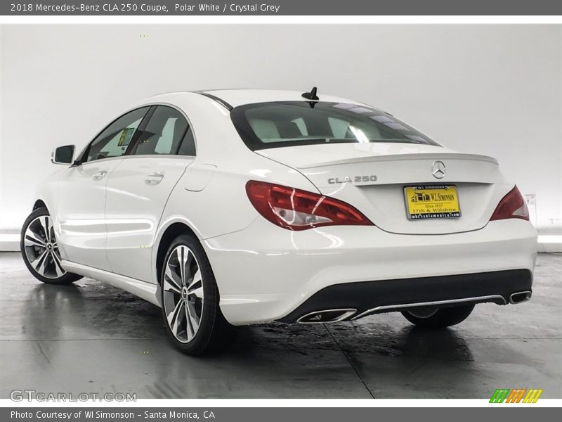 Polar White / Crystal Grey 2018 Mercedes-Benz CLA 250 Coupe