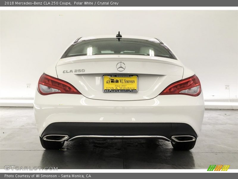 Polar White / Crystal Grey 2018 Mercedes-Benz CLA 250 Coupe