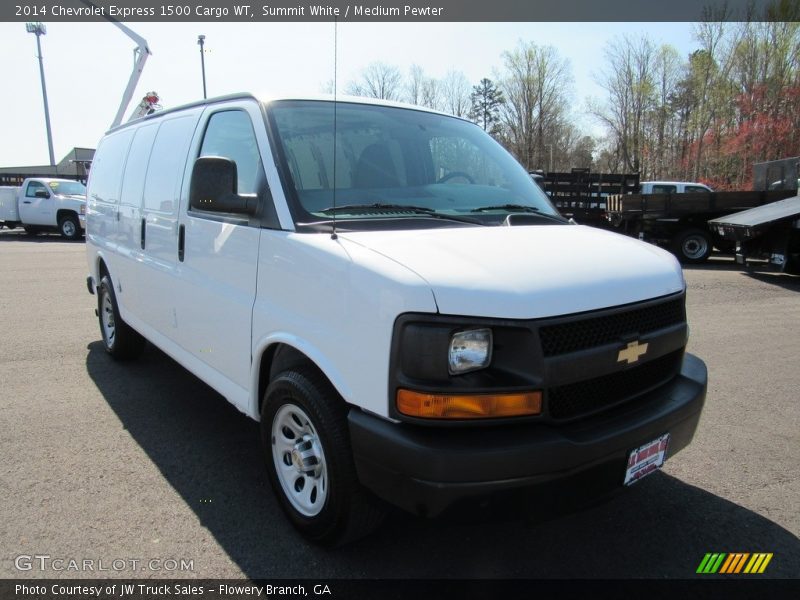 Summit White / Medium Pewter 2014 Chevrolet Express 1500 Cargo WT