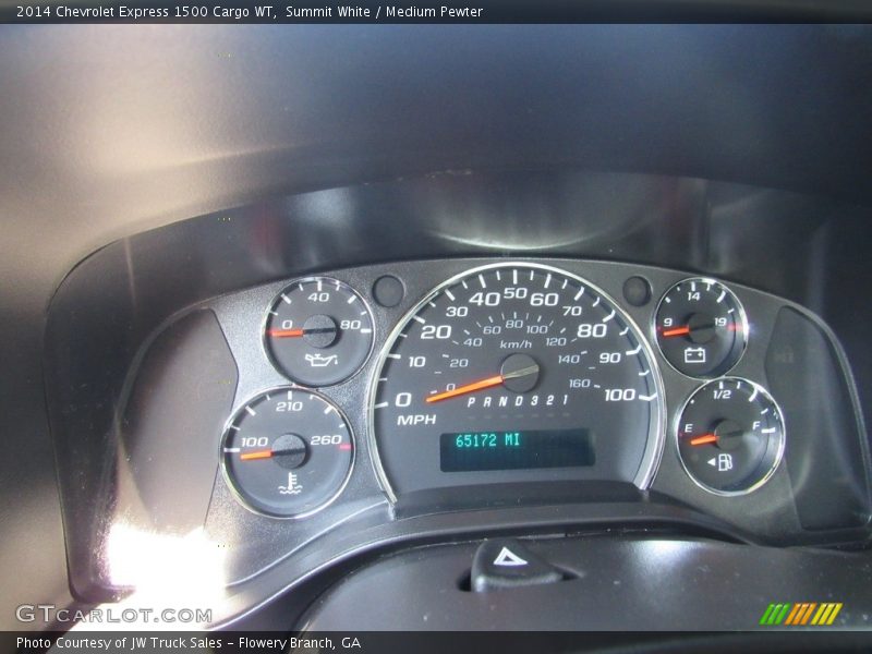 Summit White / Medium Pewter 2014 Chevrolet Express 1500 Cargo WT