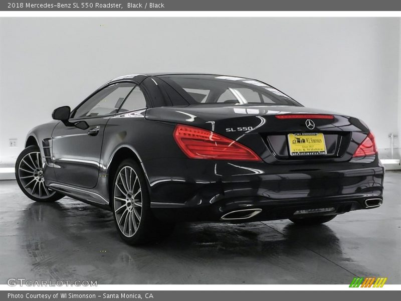 Black / Black 2018 Mercedes-Benz SL 550 Roadster