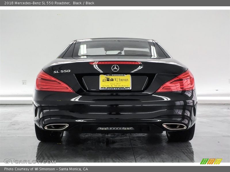 Black / Black 2018 Mercedes-Benz SL 550 Roadster