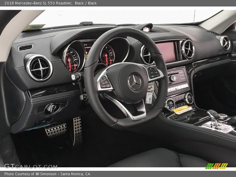 Black / Black 2018 Mercedes-Benz SL 550 Roadster
