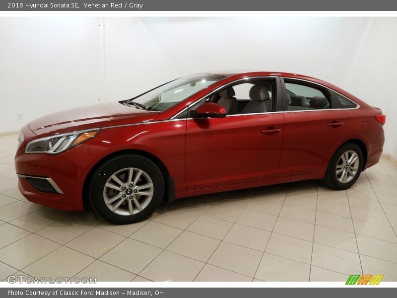 Venetian Red / Gray 2016 Hyundai Sonata SE