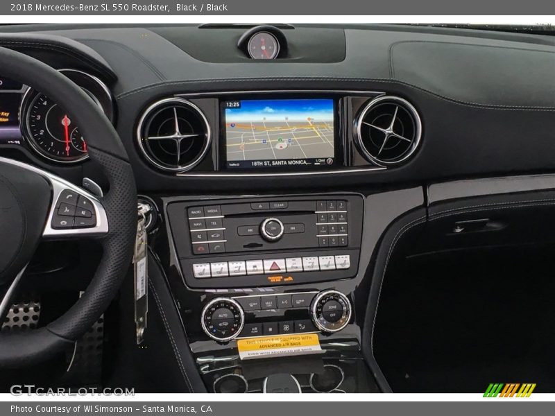 Black / Black 2018 Mercedes-Benz SL 550 Roadster