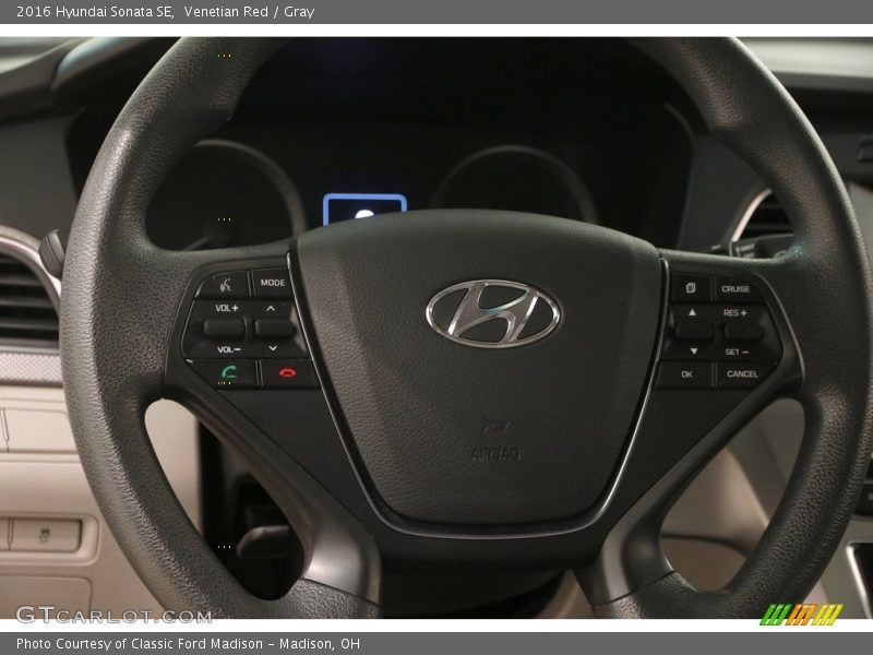 Venetian Red / Gray 2016 Hyundai Sonata SE