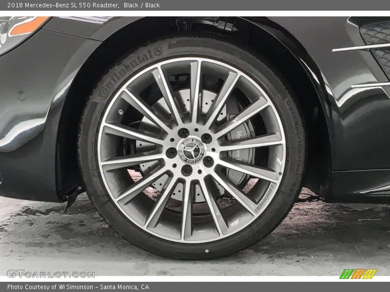 Black / Black 2018 Mercedes-Benz SL 550 Roadster